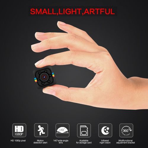 SQ11 PRO Mini Camera 1080P Sensor Car DVR Smart Home Security Camcorder Small Cam Support Hiden TF Card PK SQ13 SQ12 SQ7(720 P)(Blue)