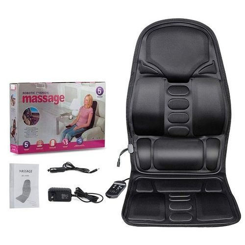 A Dual Function Electronic Heat And Vibrating Massage Cushion.