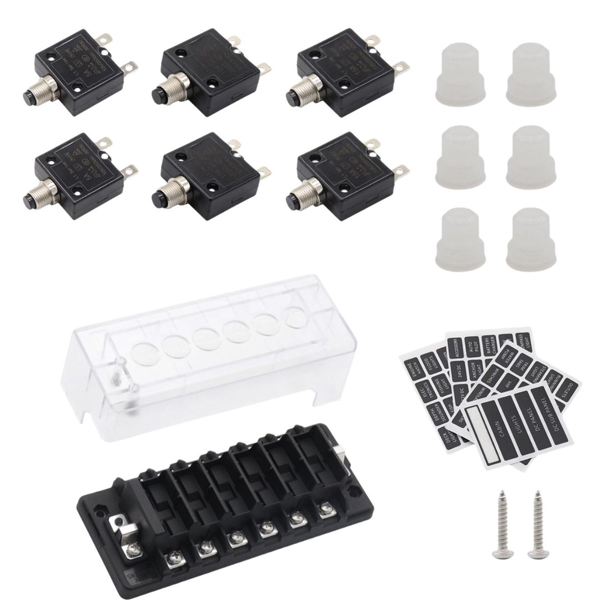 Car Circuit Breakers Box 5A 10A 15A Circuit Breakers For