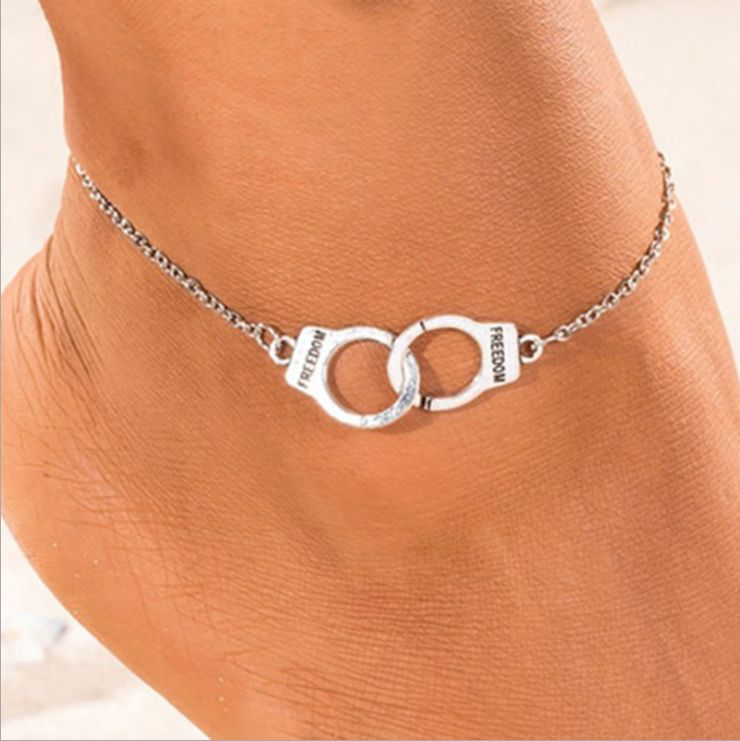Silver Ankle Bracelet Women Anklet Adjustable Chain