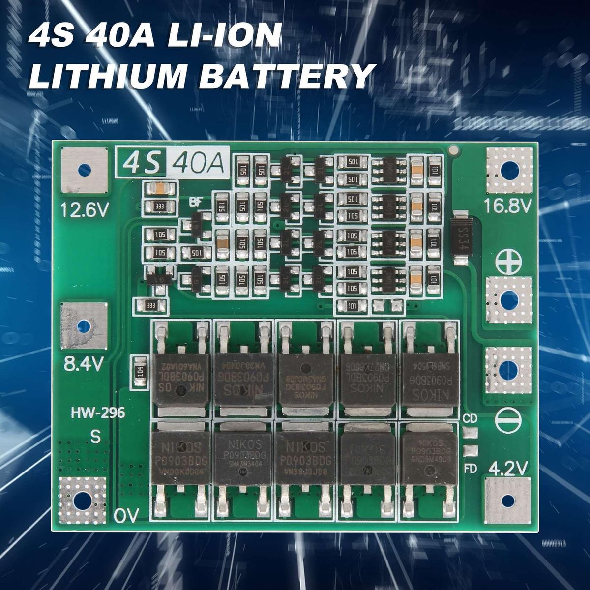 4S 40A - Lithium Battery 18650 Charger Pcb Bms Protection Bo