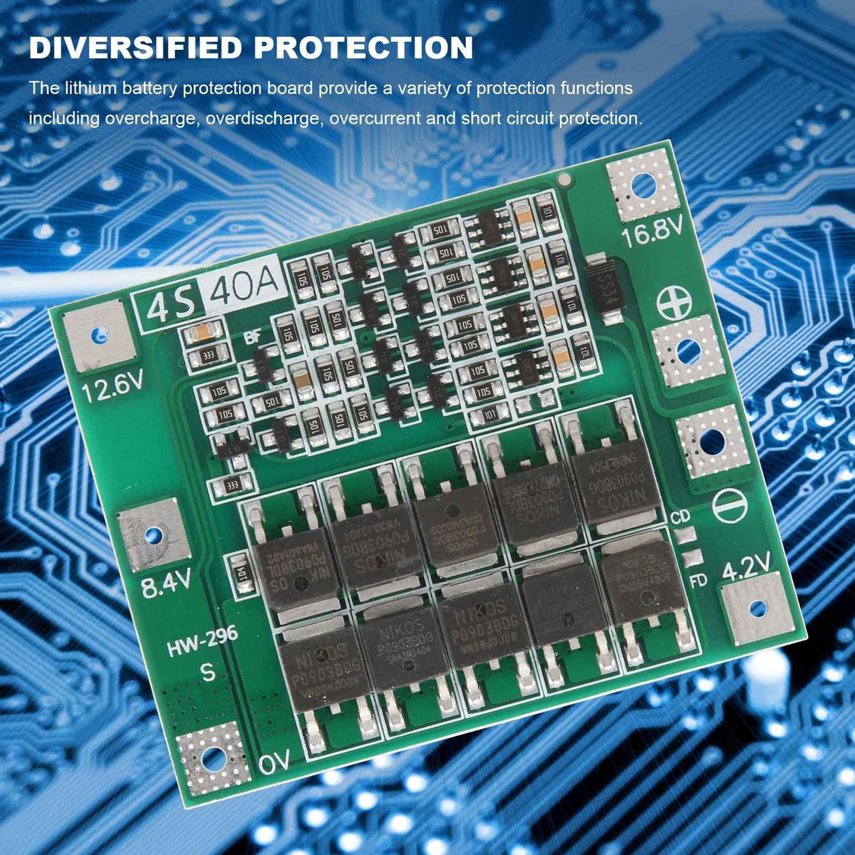 4S 40A - Lithium Battery 18650 Charger Pcb Bms Protection Bo