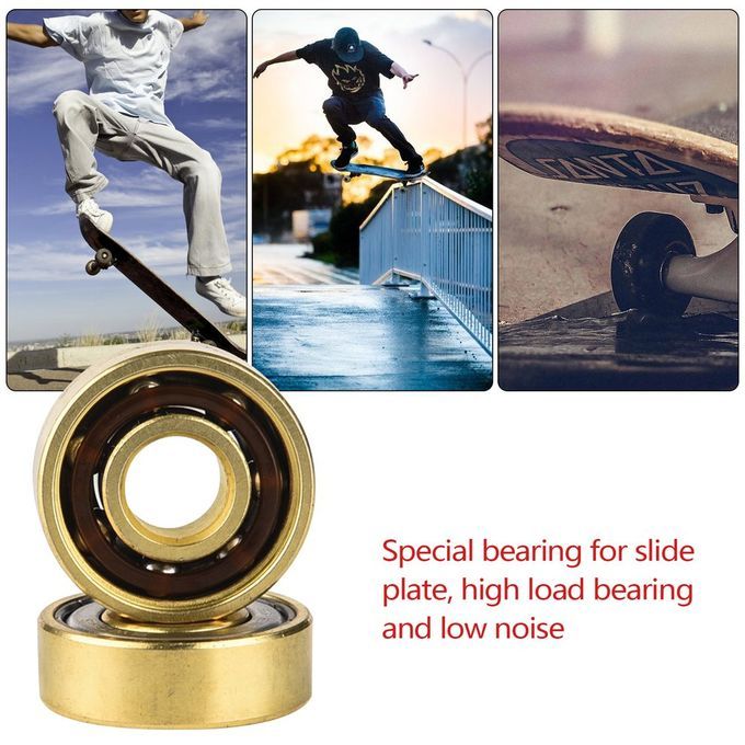 10p S Drift Board Vit Ty Board Universal Bearing Set 608 Skateboard Bearing-gold