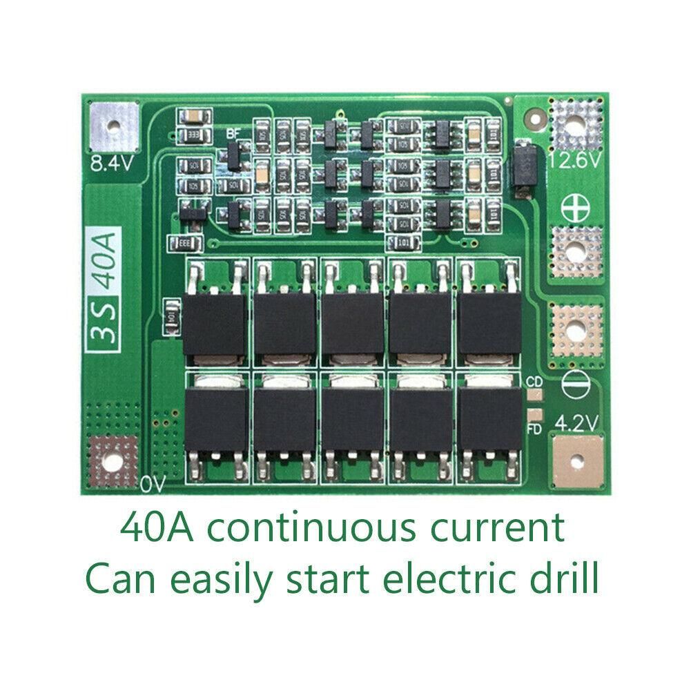 3S 40A - Lithium Battery Charger Protection Board PCB BMS