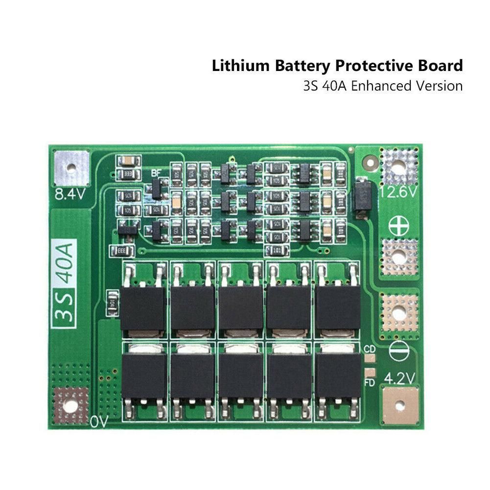 3S 40A - Lithium Battery Charger Protection Board PCB BMS