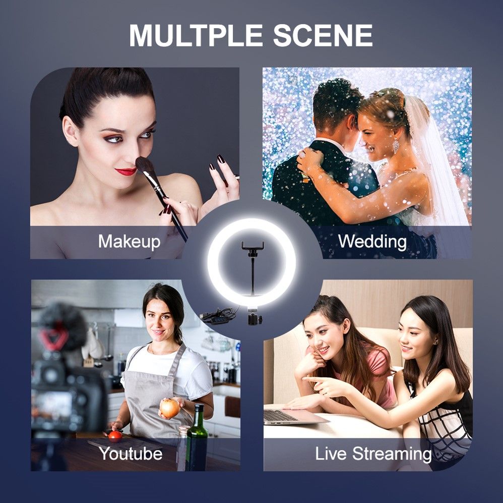 Ring Light For Makeup - Selfie Ringlight With Microphone