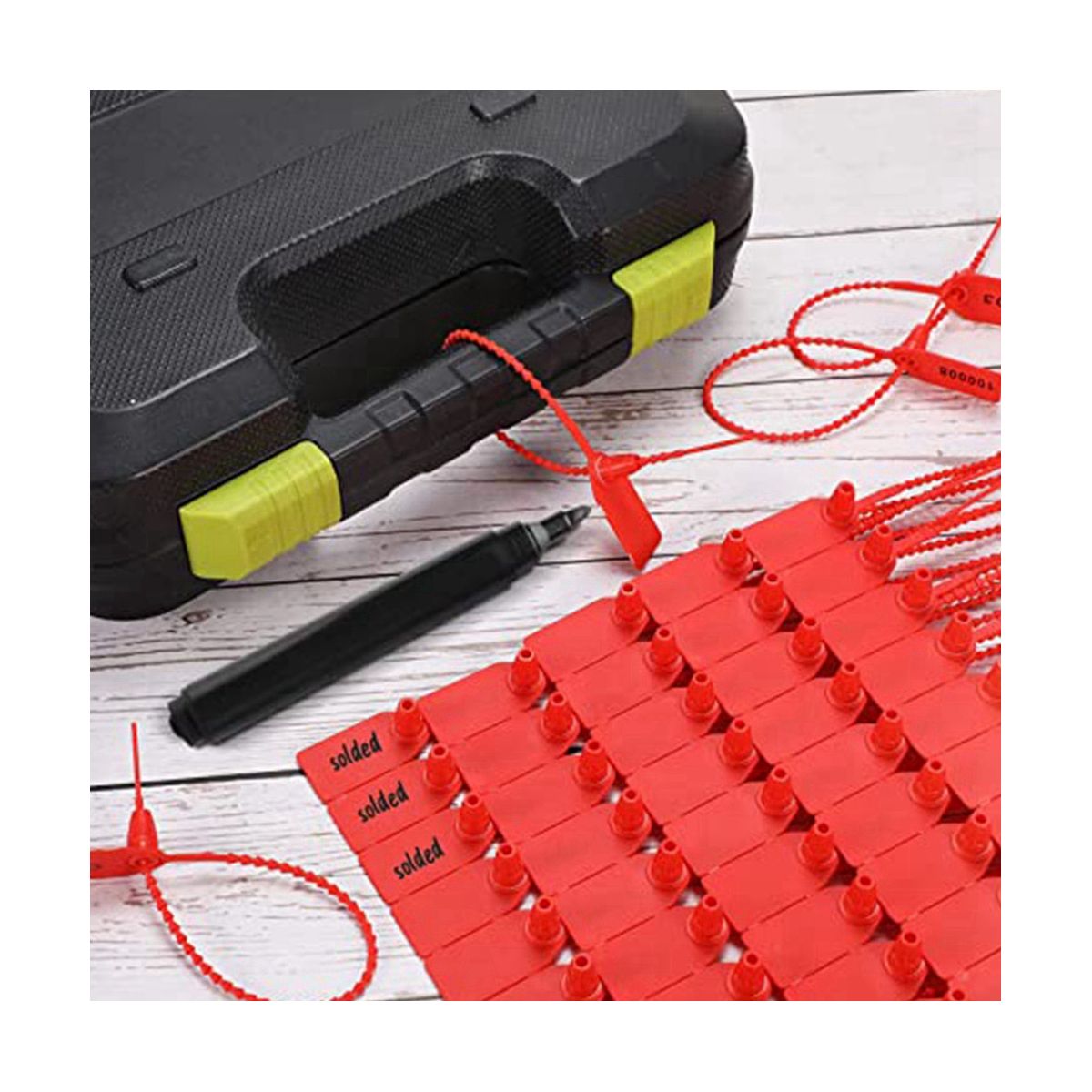 1000 Pcs Plastic Tamper Seals Fire Extinguisher Tags Security Tags