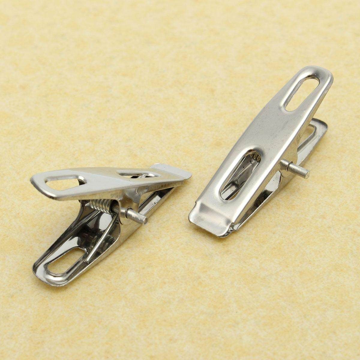 20Pcs Stainless Steel Clothes Pegs Clips For Coat Pants Laundry Drying Hanger Rack