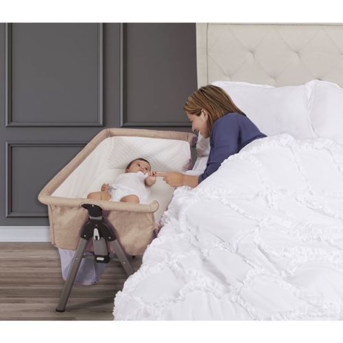 Baby Bed/Bassinet & Bedside Sleeper, Brown. 0- 24m