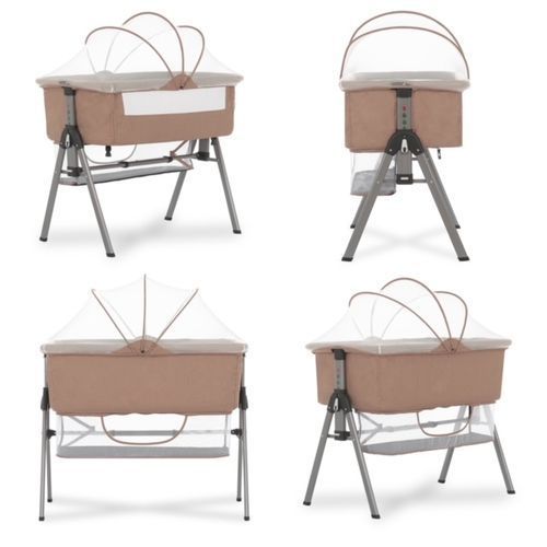 Baby Bed/Bassinet & Bedside Sleeper, Brown. 0- 24m