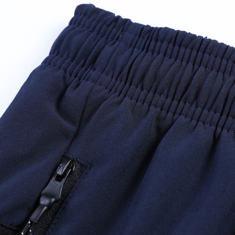Men Solid Gym Shorts Exercise Sports Indoor Gym Spandex Joing  Soccer Cycling Short Reflective Strip Running Traning Shorts-black