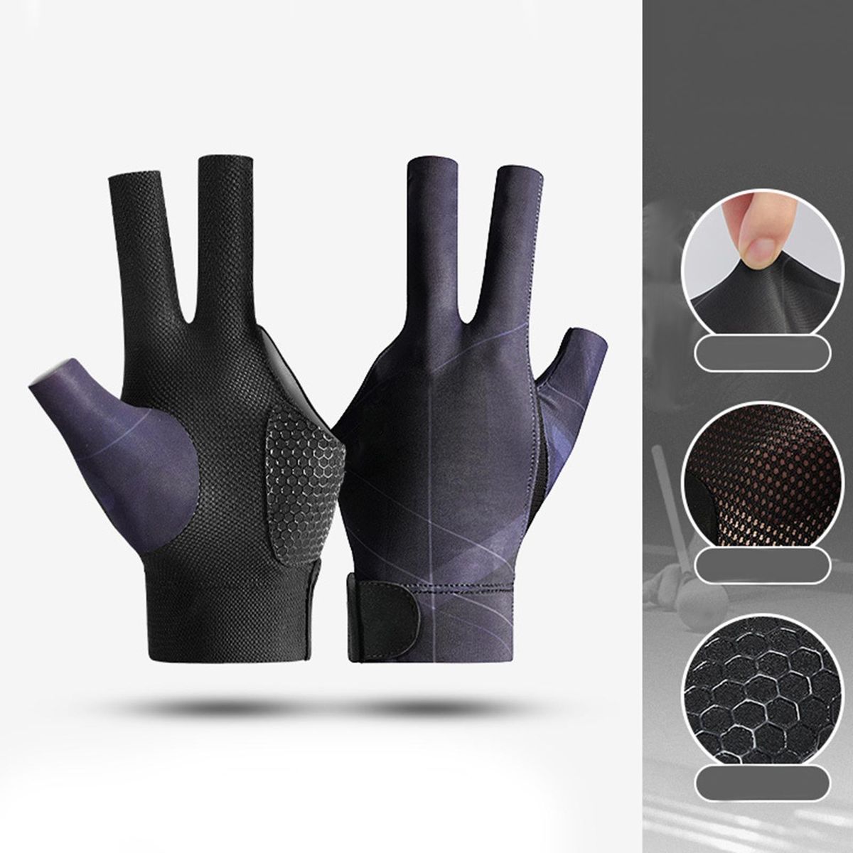 3 Fingers Show Gloves Left Hand Elastic Gloves