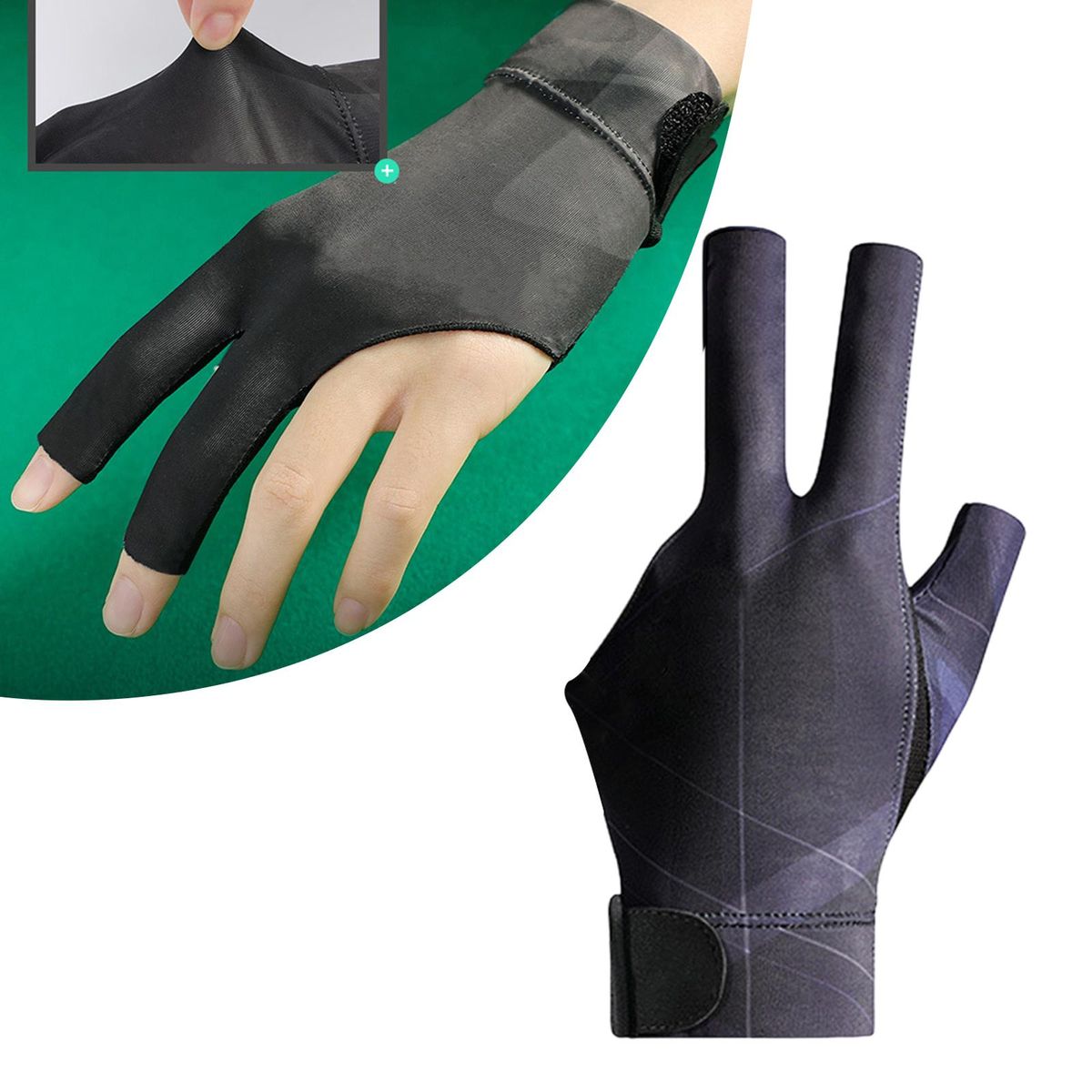 3 Fingers Show Gloves Left Hand Elastic Gloves
