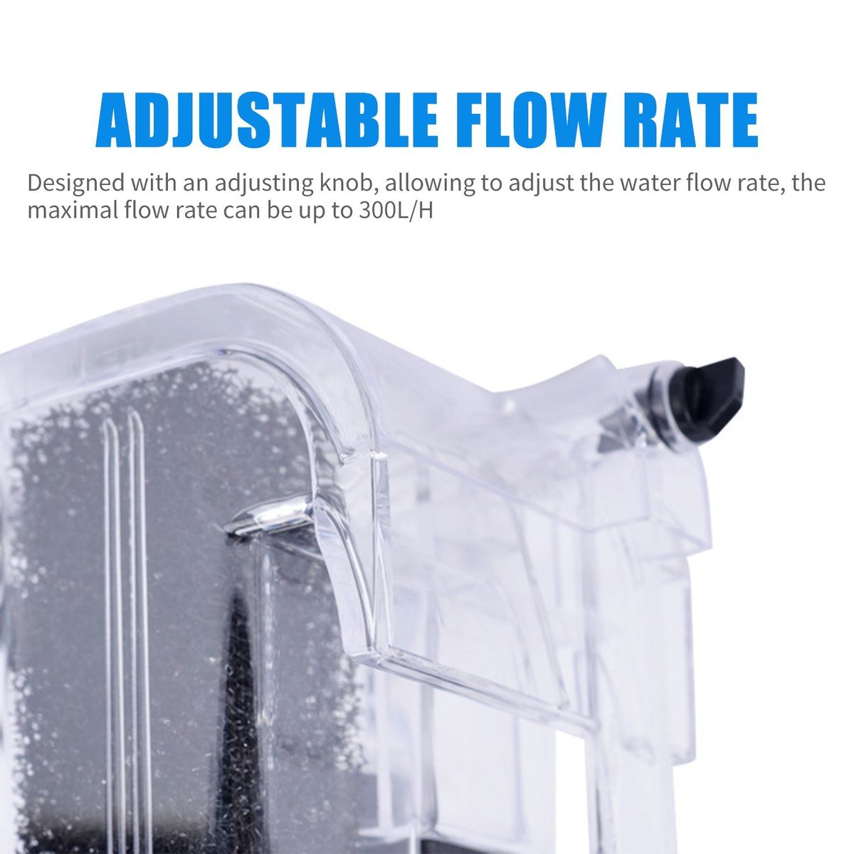 3W 300L/H Waterfall Oxygen Pump Hang On Filtration Internal