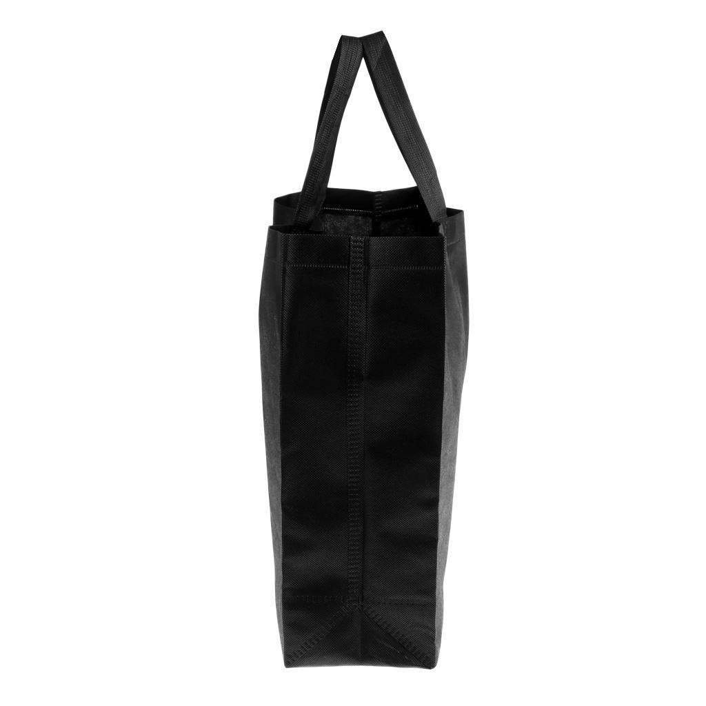 Black Nylon Outdoor Multifunctional Storage Bag Shopping Grocery Tote