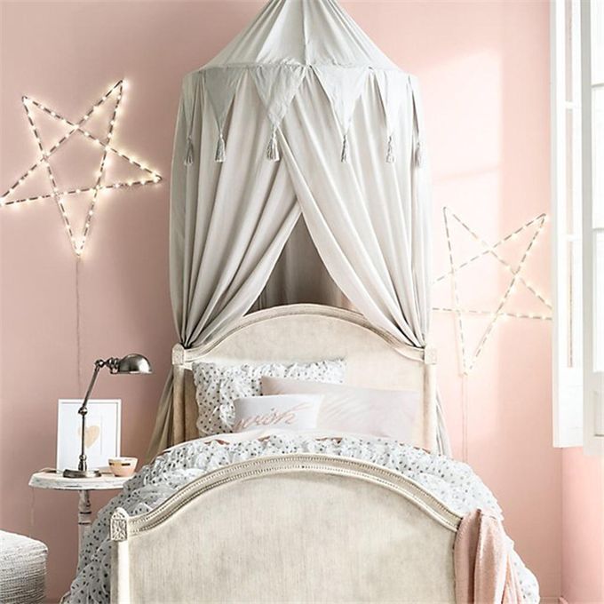 Baby Bed Canopy Netting Bedcover  Curtain Bedding Dome Grey