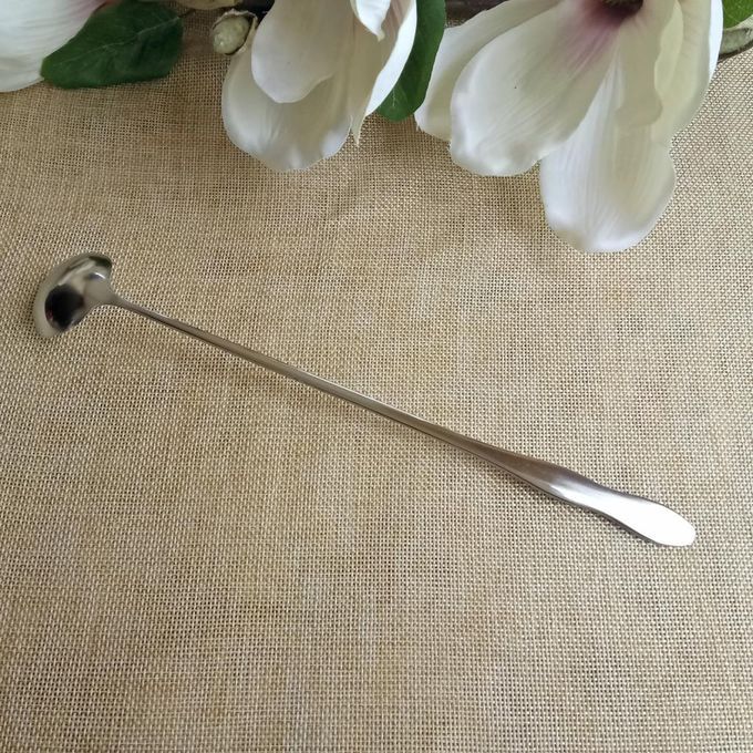 2x Stainless Steel Long Handle Candle  Mixing Stirring Spoons