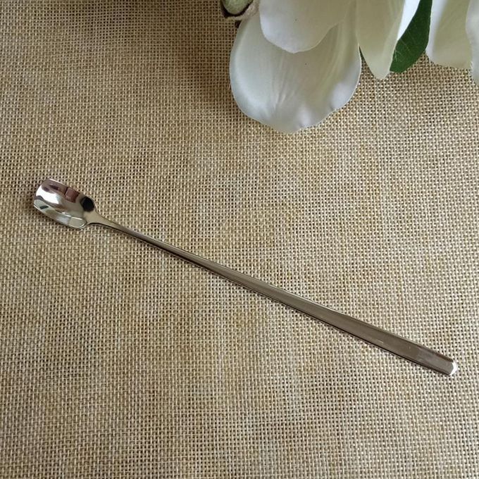 2x Stainless Steel Long Handle Candle  Mixing Stirring Spoons