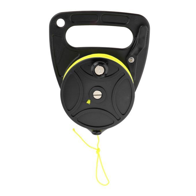 Multi Purpose Scuba Diving Line Reel Handle Snorkeling Black 83 Meters
