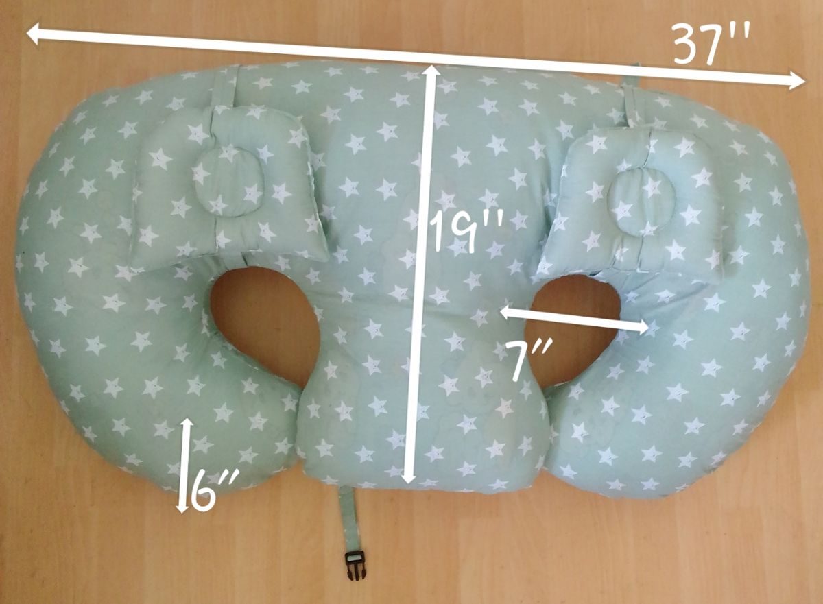 TWINS NURSING PILLOW, BREASTFEEDING AND SUPPORT PILLOW