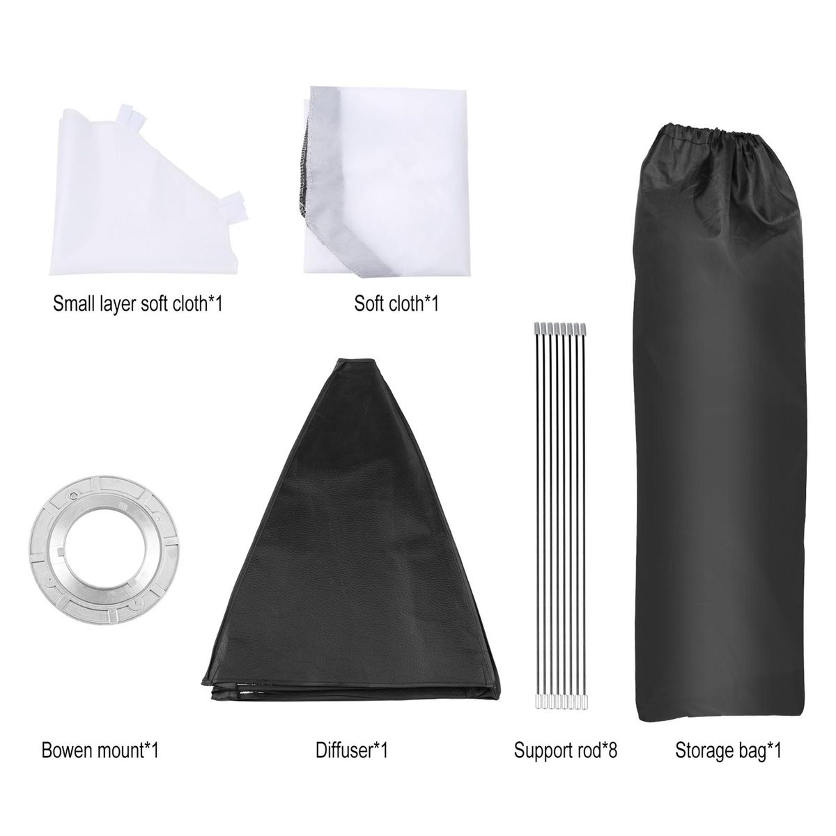 PULUZ 95cm/37.4in Quick Release Octagon Softbox with Bowen Mount And 8 Support Rods for Photography Studio Photography Portrait Live Stream