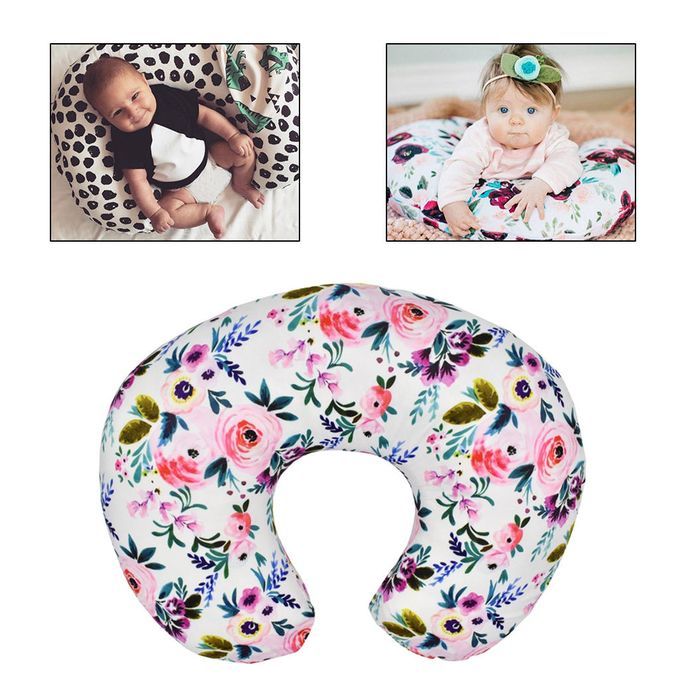 Soft Polyester U Shape Pillow Cover Nursing Pregnancy Pillow E