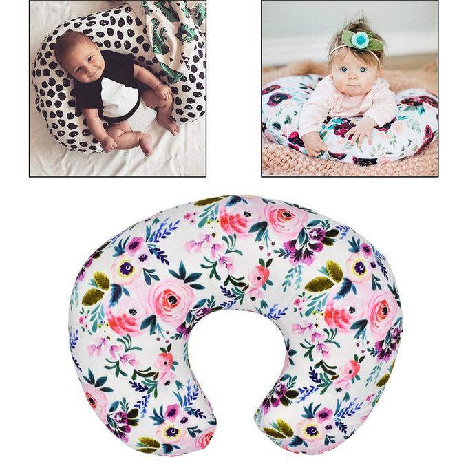 Soft Polyester U Shape Pillow Cover Nursing Pregnancy Pillow E