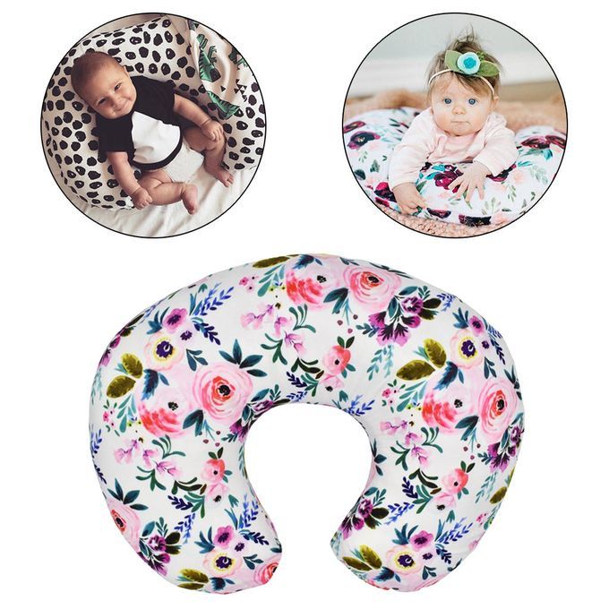 Soft Polyester U Shape Pillow Cover Nursing Pregnancy Pillow E
