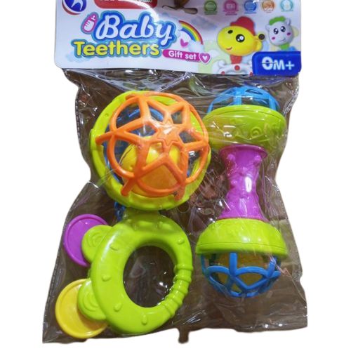 Babies 3 Pieces Rattles And Teether