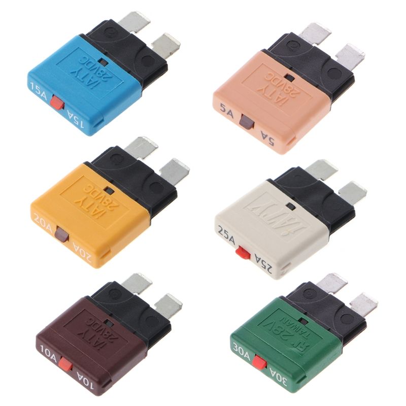 Breaker Resettable Fuse 5-30A Marine 28V Circuit Rally