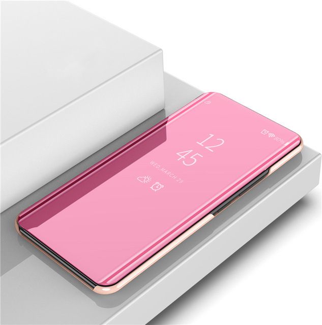 For Mirror Q60 Phone Clear Cover Luxury ThinQ For LG Flip View V50 Case Back V30 Case V40 Stand K50 Leather Case LG V30Plus