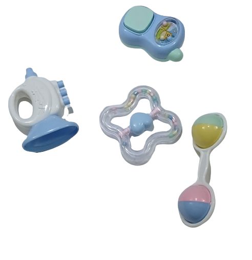 4 Pcs Babies Rattle Toys
