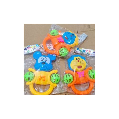 Character Head Baby Rattle 1pc
