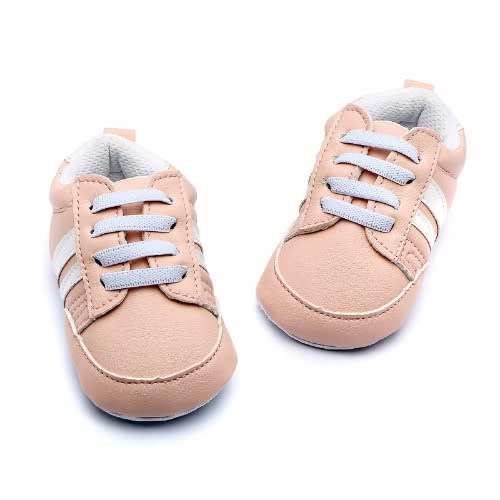 Infant Baby Pre- Walker Anti Slip Shoe - Pink & White