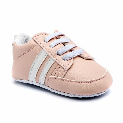 Infant Baby Pre- Walker Anti Slip Shoe - Pink & White