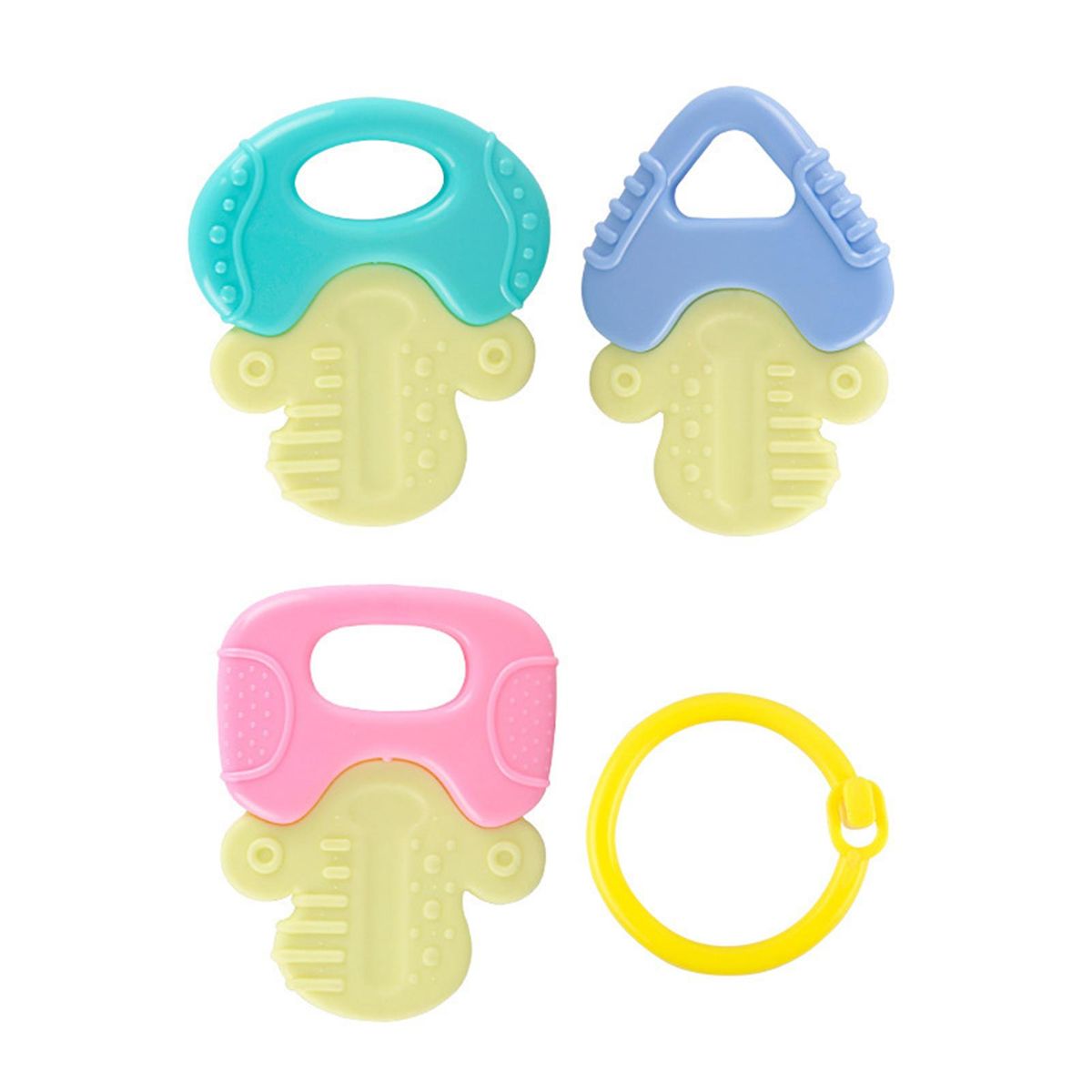 46Pcs Baby Rattle Toys Plastic Rattle Teether Set Infant Toys