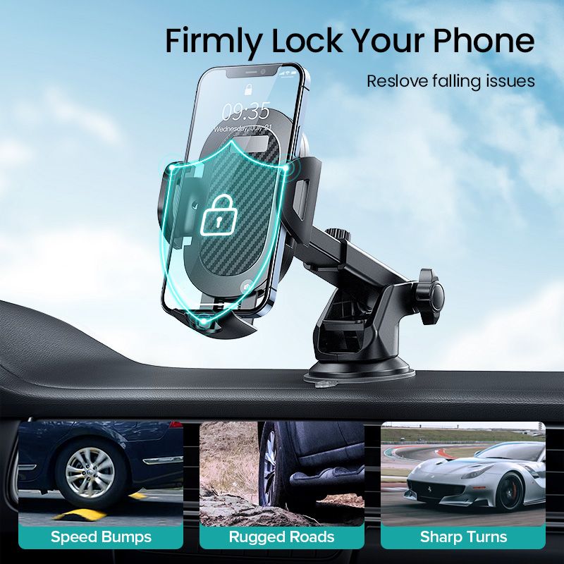 (One Pack Two Uses)INIU Sucker Car Phone Holder Mount Stand GPS Telefon Mobile Cell Support For IPhone 13 12 11 Pro Max X 7 8 Xiaomi Huawei Samsung RA