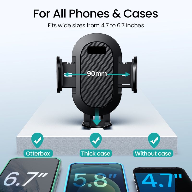 (One Pack Two Uses)INIU Sucker Car Phone Holder Mount Stand GPS Telefon Mobile Cell Support For IPhone 13 12 11 Pro Max X 7 8 Xiaomi Huawei Samsung RA