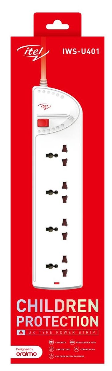 4 Sockets 3m Cord Extension Socket (IWS-U401)