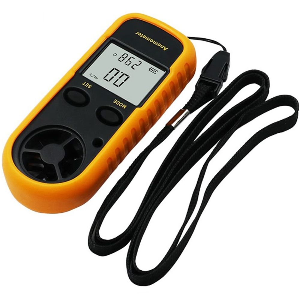 Digital Anemometer Mini Wind Speed Gauge Air Velocity Airflow Meter GM816 0-30m/s -10~45C With LCD Back-light Display