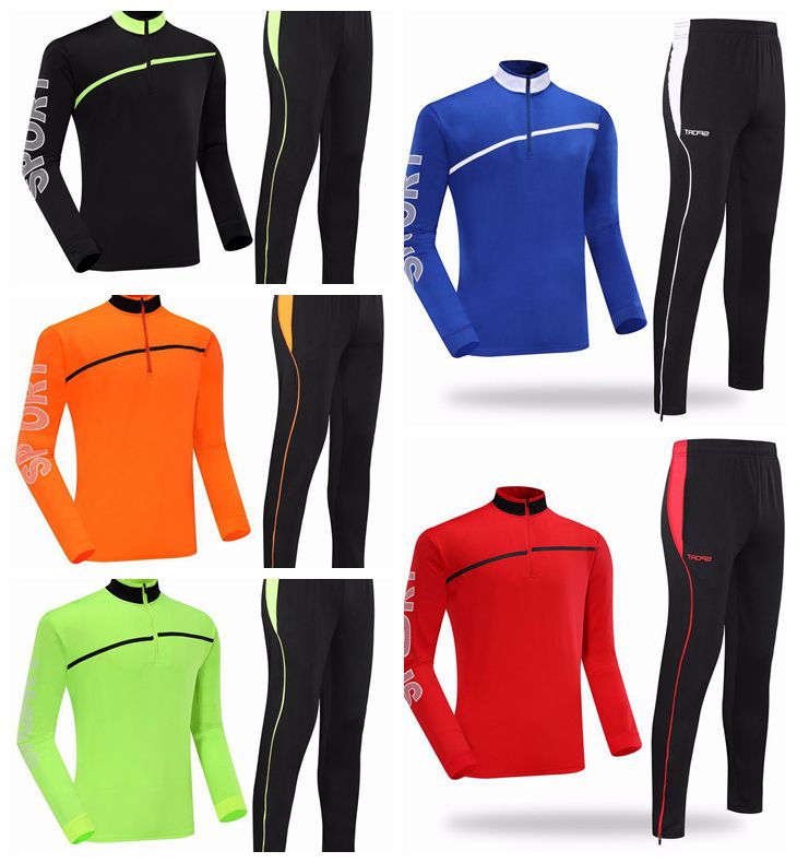 Sports Kid Men Women Long Sleeve Soccer Training Set