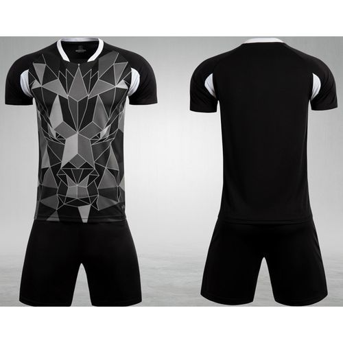 Sports 3D Short Sleeve T-shirt Shorts Men Soccer Jersey Set
