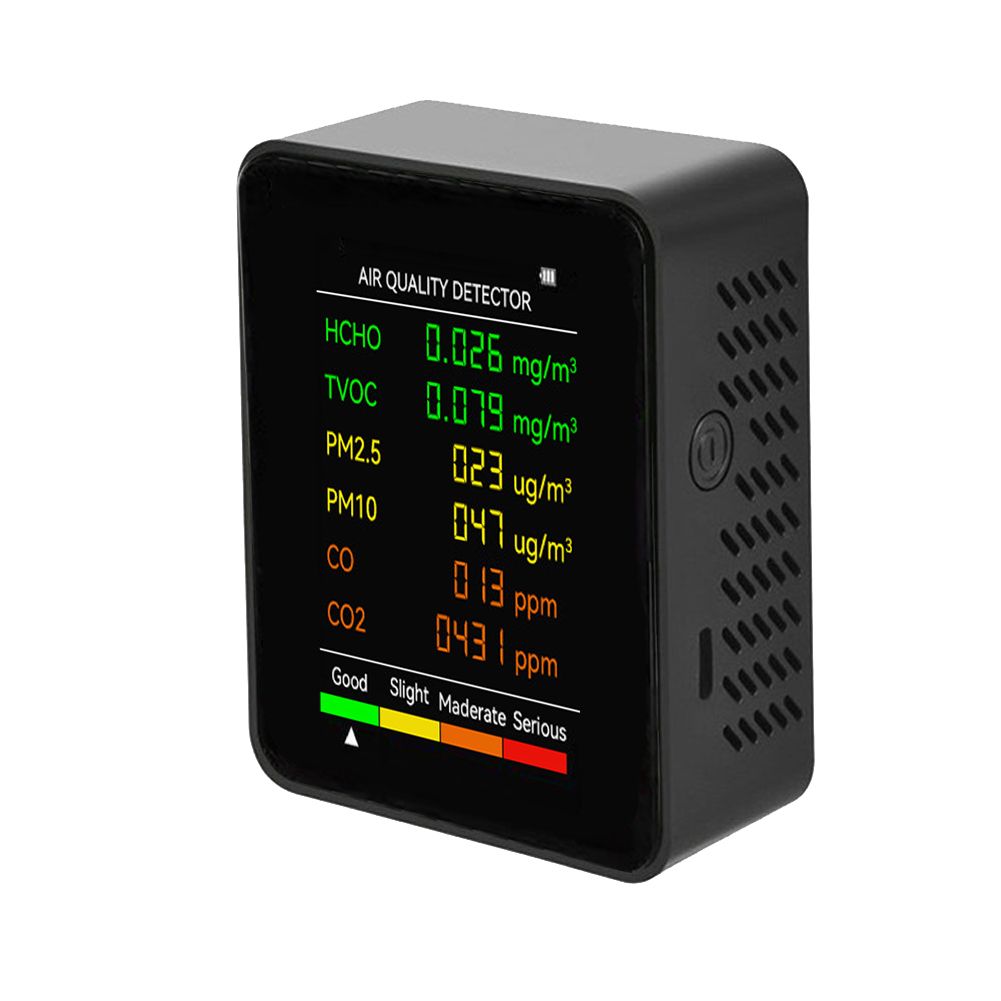 6 In 1 PM2.5 PM10 HCHO TVOC CO CO2 Multifunctional Air