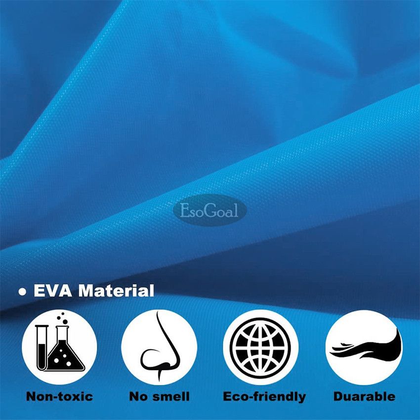 EsoGoal Portable Raincoat Waterproof With Hat - Blue