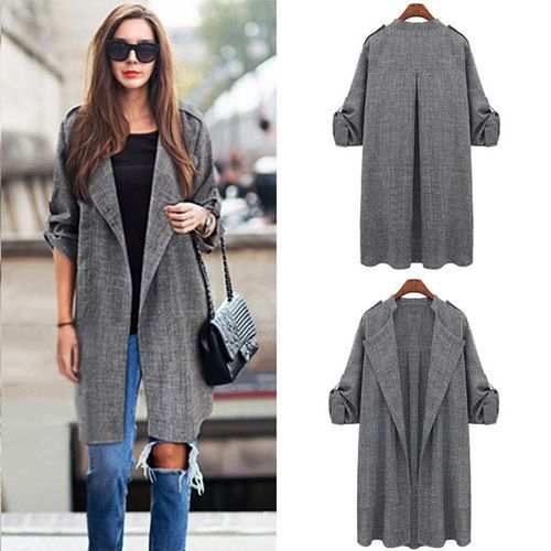Women's Casual Trench Coats Jacket