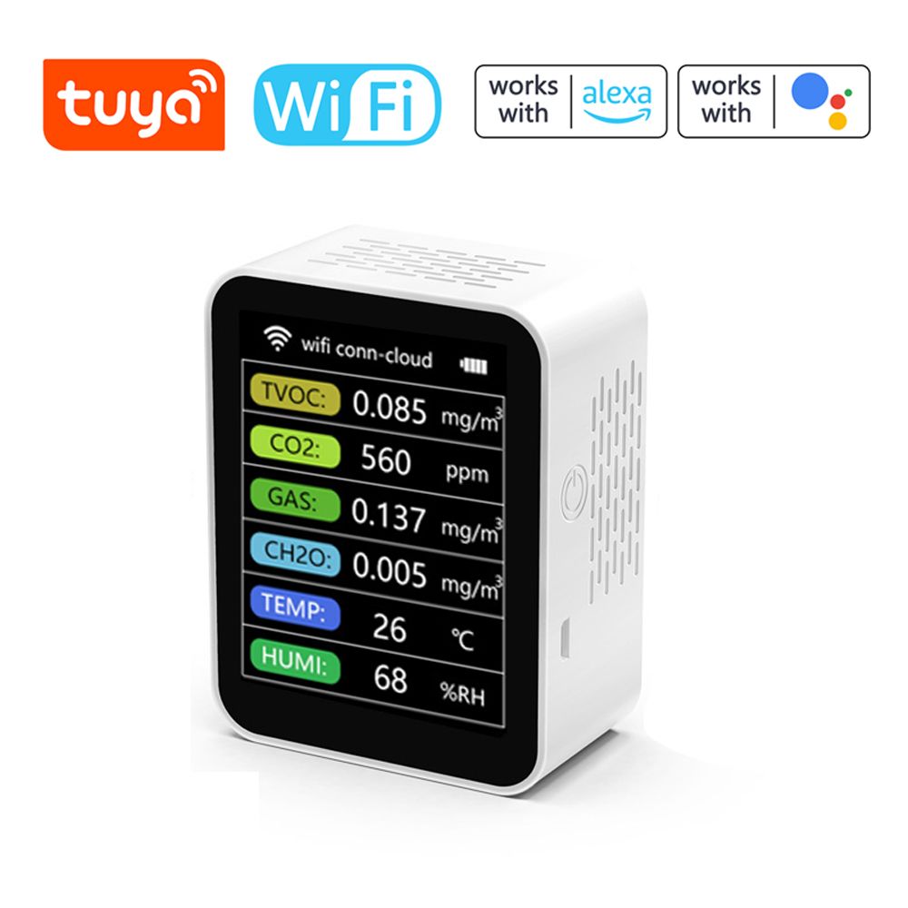 Tuya Wifi Portable Home Office Indoor Desktop Air Quality