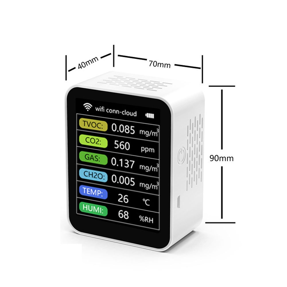 Tuya Wifi Portable Home Office Indoor Desktop Air Quality