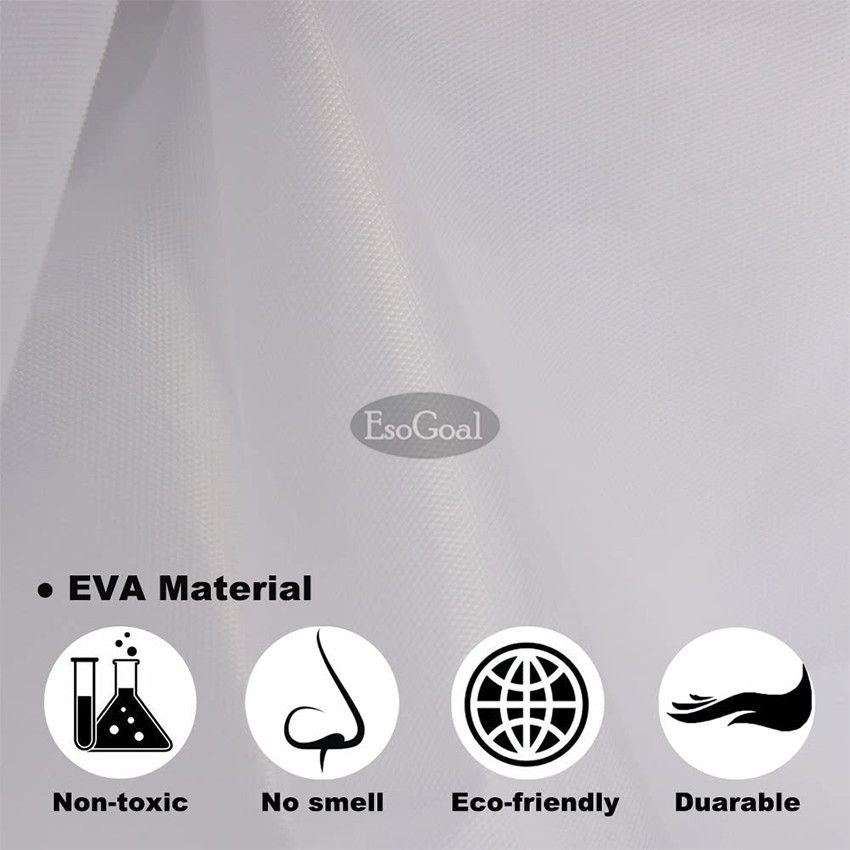 EsoGoal Portable Raincoat Waterproof With Hat - White