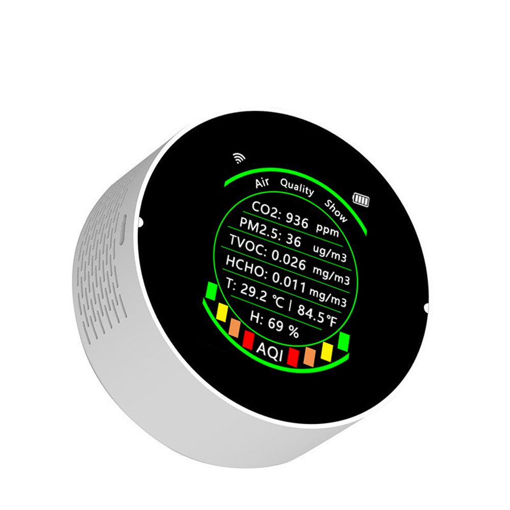 Tuya Wifi 7In1 Multifunctional Air Quality Meter Pm2.5 Co2