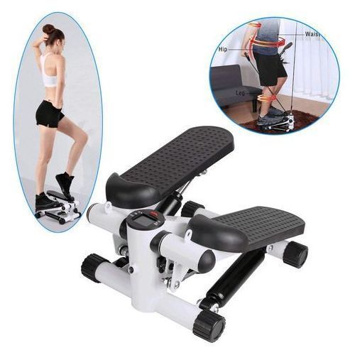 Multifunctional Fitness Exercise Machine House Sports Stepper Weight-Lose Leg Step Fitness Machine Mini Treadmill With 2Pcs Handle Bar Resistance Bands